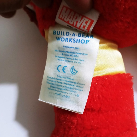 Build a Bear Iron Man Plush Marvel Character Stuffed Animal (su1) - Picture 7 of 8